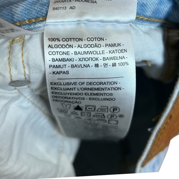 Levi's 501 Women's Mid Thigh Short Luxor Focus- Size 27 - Picture 9 of 13